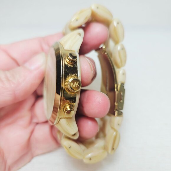 MICHAEL KORS Ladies Chronograph Women's Watch NEW BATTERY MK5217 - Picture 5 of 14